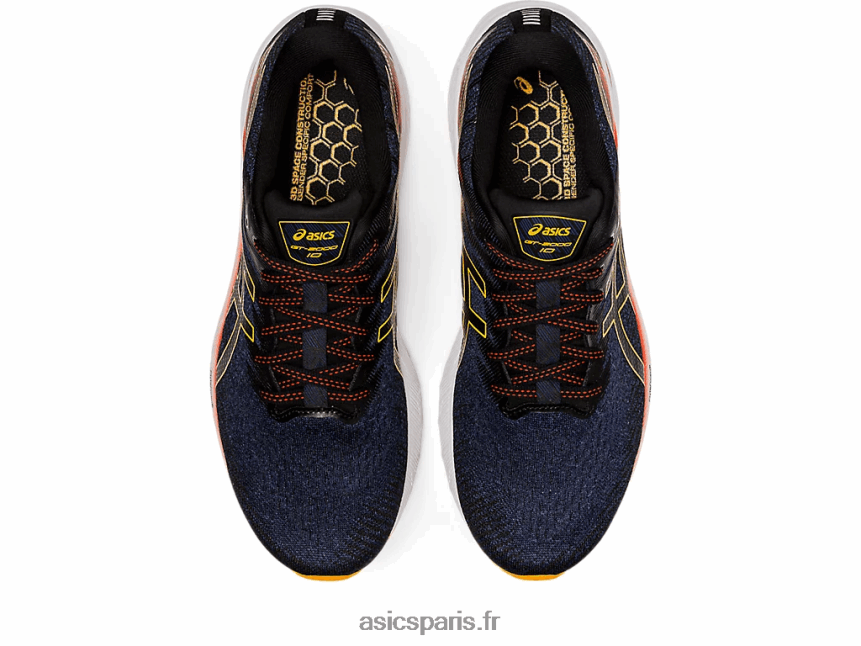 Hommes Asics gt-2000 10 BXL8B21202 océan profond/ambre