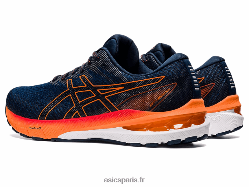 Hommes Asics gt-2000 10 BXL8B21474 bleu mako/orange choquant