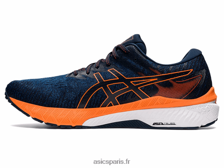 Hommes Asics gt-2000 10 BXL8B21474 bleu mako/orange choquant
