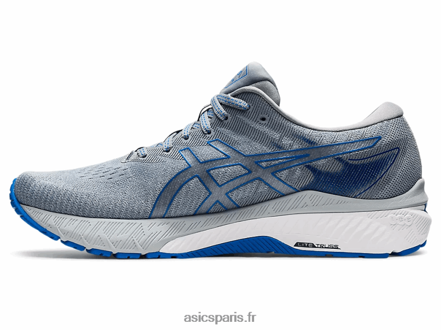 Hommes Asics gt-2000 10 BXL8B21682 plaque de gypse/bleu électrique