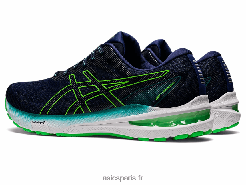 Hommes Asics gt-2000 10 BXL8B2962 océan profond/nouvelle feuille