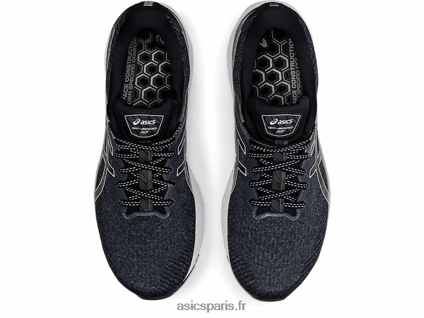 Hommes Asics gt-2000 10 extra large BXL8B21691 noir blanc
