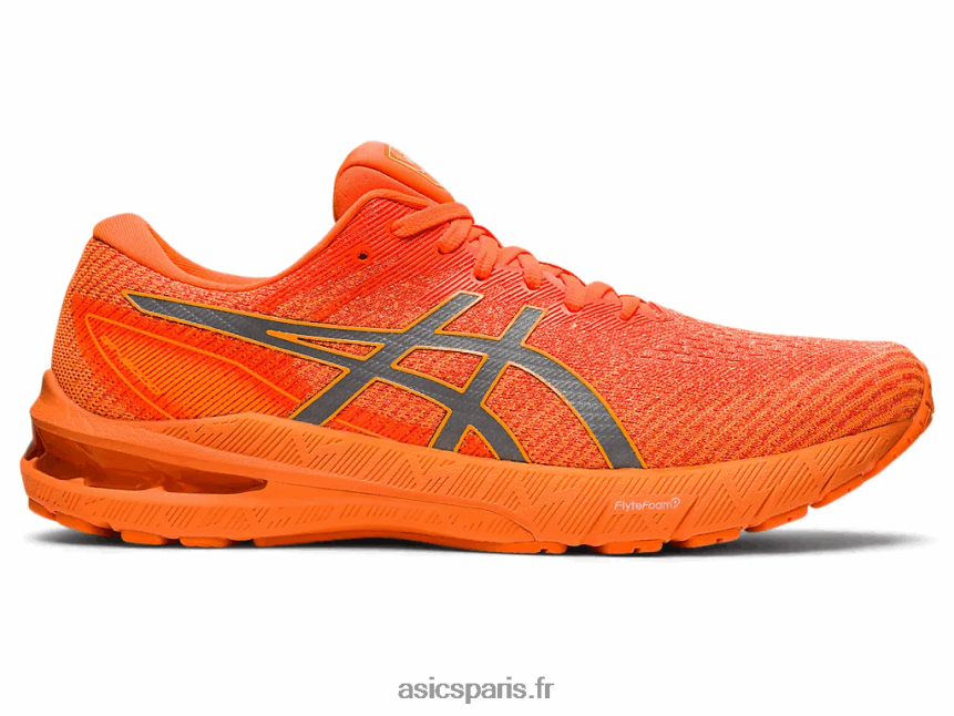 Hommes Asics gt-2000 10 lite-show BXL8B21315 spectacle léger / orange choquant