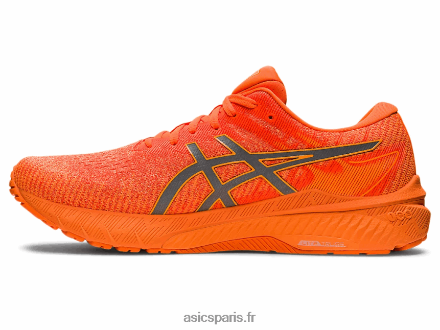 Hommes Asics gt-2000 10 lite-show BXL8B21315 spectacle léger / orange choquant