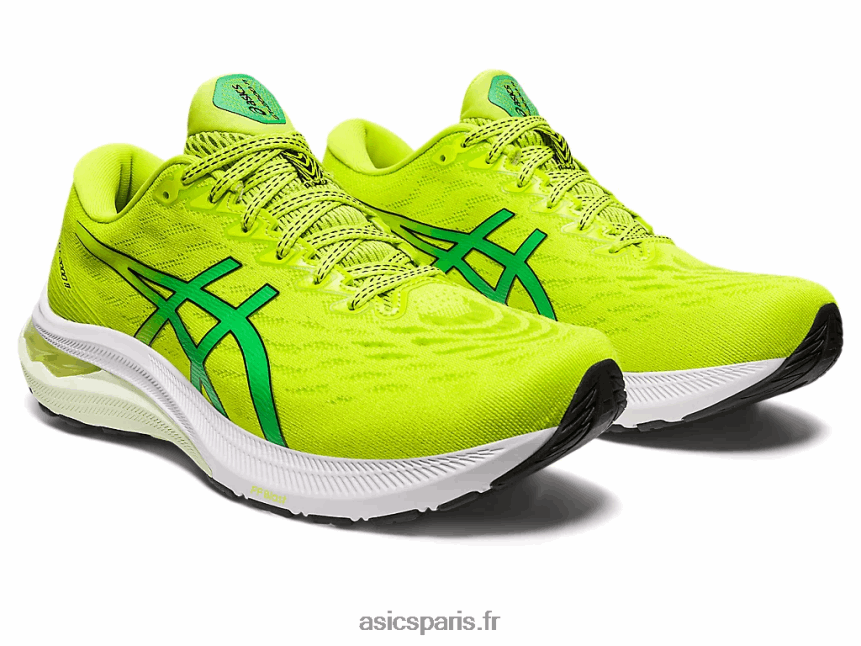 Hommes Asics gt-2000 11 BXL8B2104 zeste de citron vert/noir