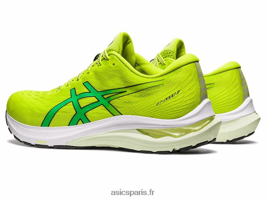 Hommes Asics gt-2000 11 BXL8B2104 zeste de citron vert/noir