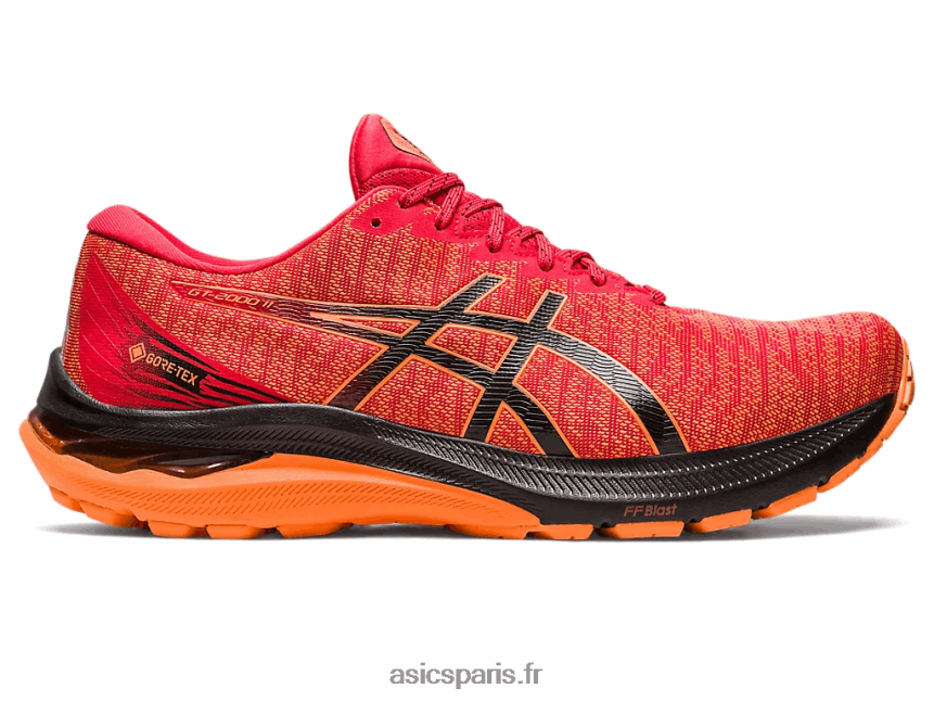 Hommes Asics gt-2000 11 gtx BXL8B2685 rouge électrique/noir