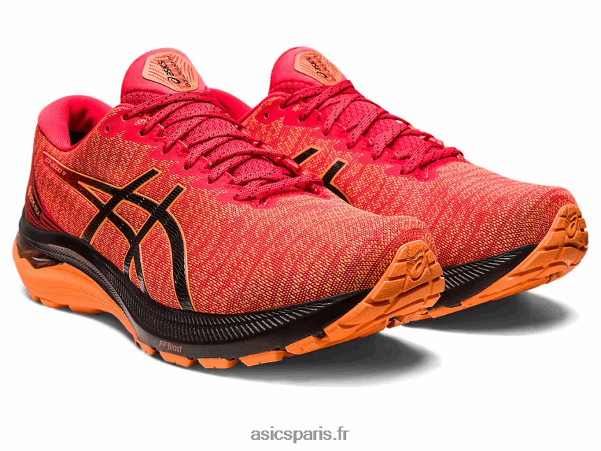 Hommes Asics gt-2000 11 gtx BXL8B2685 rouge électrique/noir