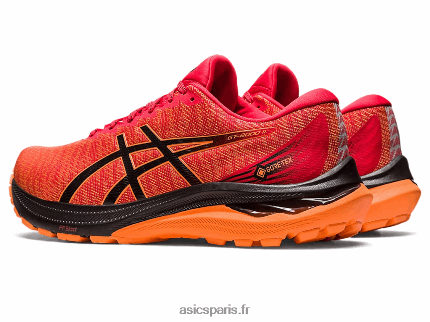 Hommes Asics gt-2000 11 gtx BXL8B2685 rouge électrique/noir