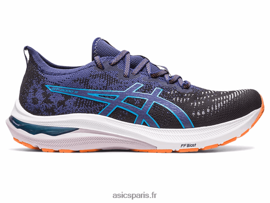 Hommes Asics gt-2000 11 mk tricot BXL8B2117 noir/bleu indigo