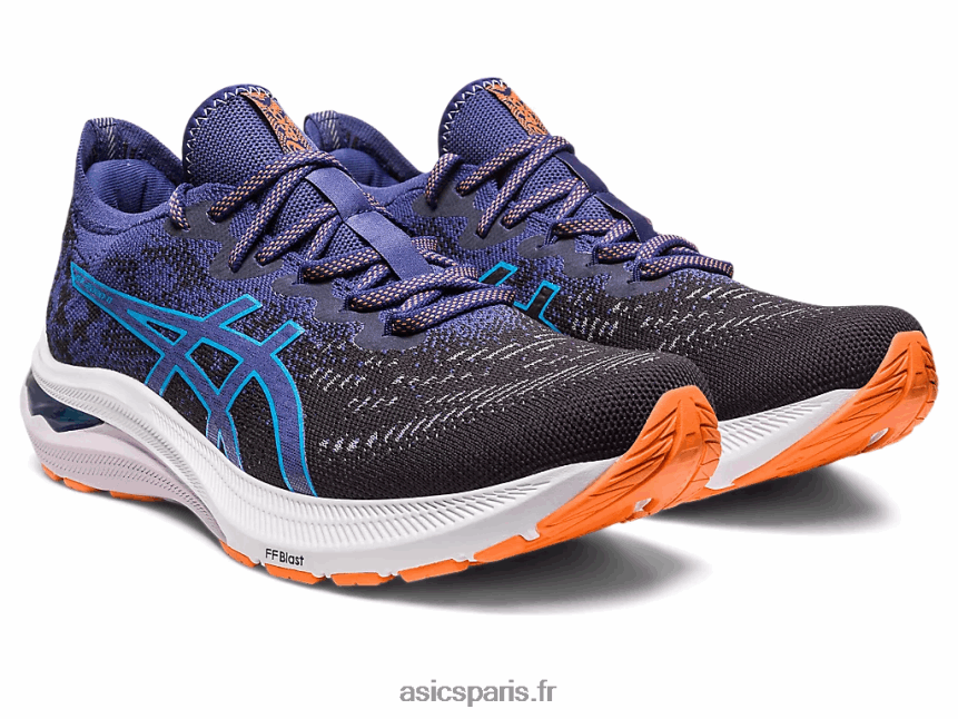 Hommes Asics gt-2000 11 mk tricot BXL8B2117 noir/bleu indigo
