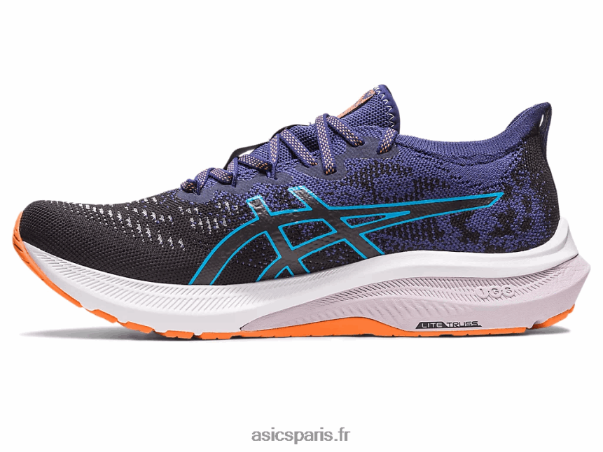 Hommes Asics gt-2000 11 mk tricot BXL8B2117 noir/bleu indigo