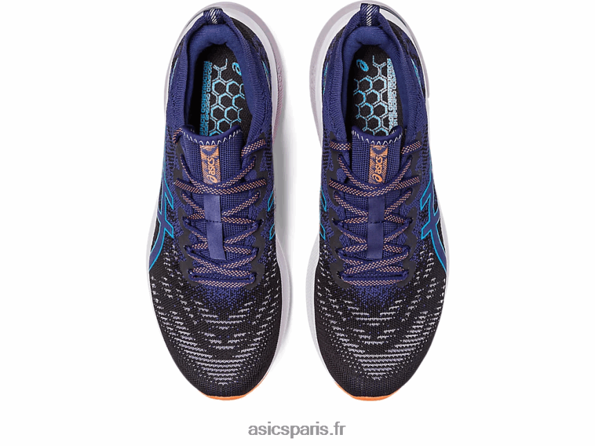 Hommes Asics gt-2000 11 mk tricot BXL8B2117 noir/bleu indigo