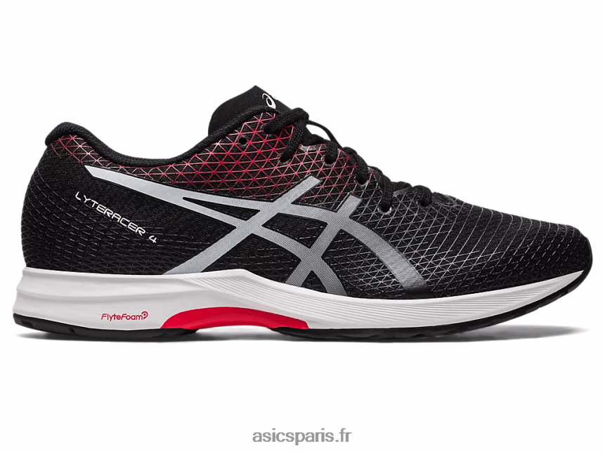Hommes Asics lyteracer 4 BXL8B2106 noir/rouge classique