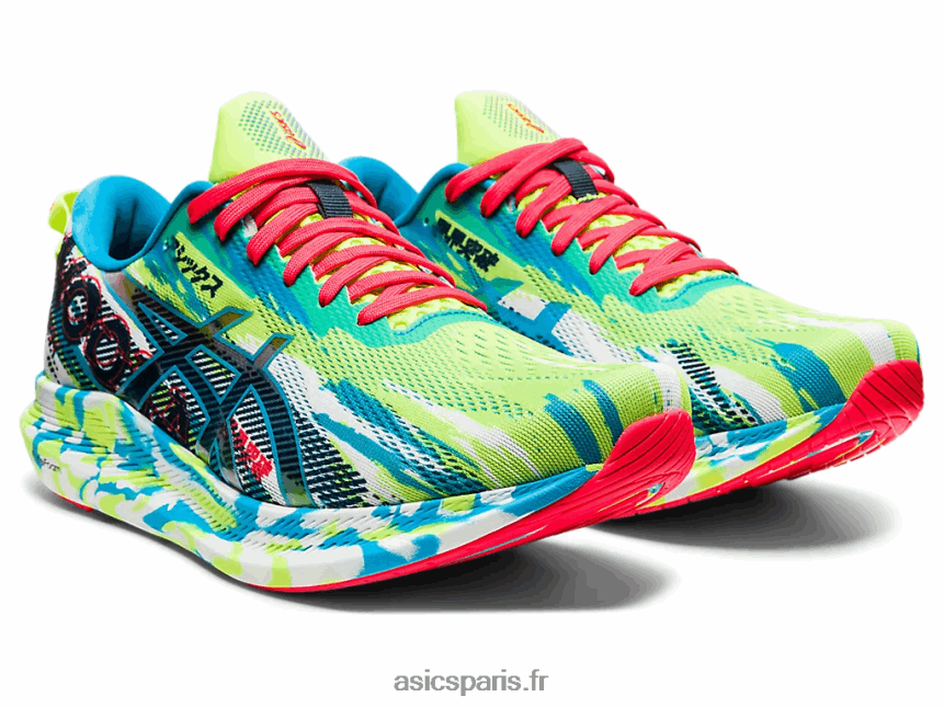 Hommes Asics noosa tri 13 BXL8B21908 danger vert/digital aqua