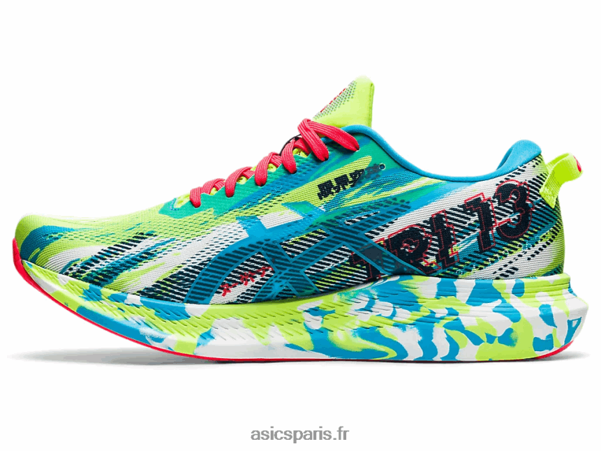 Hommes Asics noosa tri 13 BXL8B21908 danger vert/digital aqua