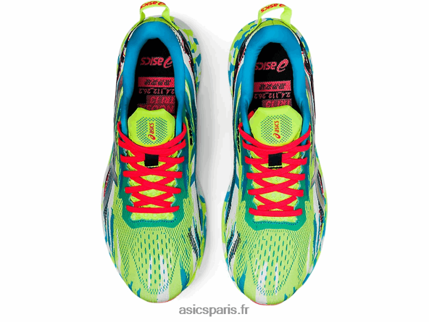 Hommes Asics noosa tri 13 BXL8B21908 danger vert/digital aqua