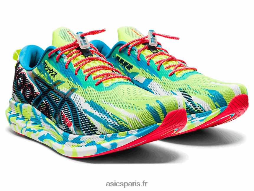 Hommes Asics noosa tri 13 BXL8B21908 danger vert/digital aqua