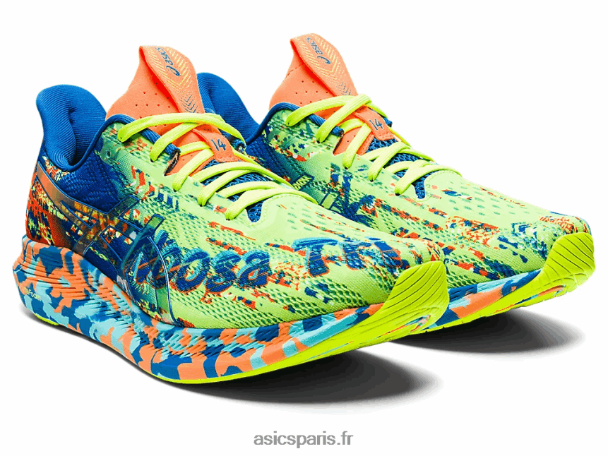 Hommes Asics noosa tri 14 BXL8B21046 hazard green/lake drive