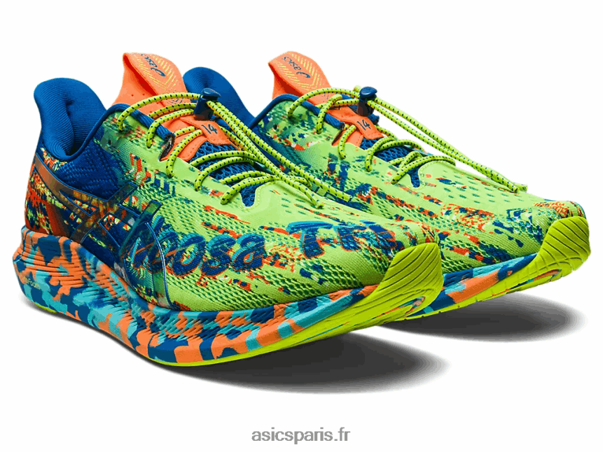 Hommes Asics noosa tri 14 BXL8B21046 hazard green/lake drive