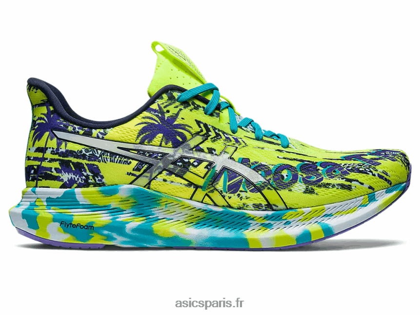 Hommes Asics noosa tri 14 BXL8B2346 zeste de citron vert/ciel