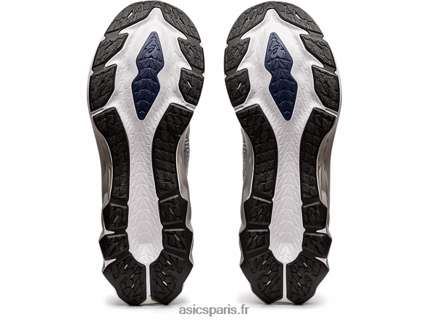 Hommes Asics novablast 2 platine BXL8B21839 gris piémont/blanc