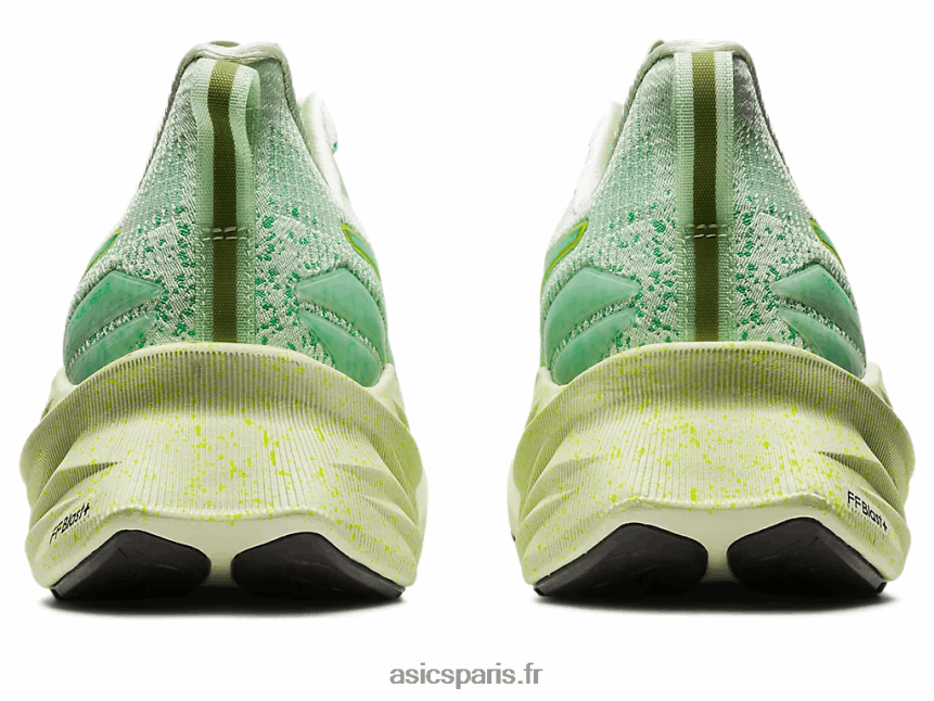Hommes Asics novablast 3 le BXL8B2110 vert chuchotement/coriandre