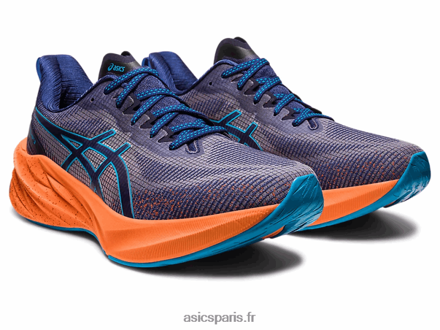 Hommes Asics novablast 3 le BXL8B2217 bleu indigo/bleu île