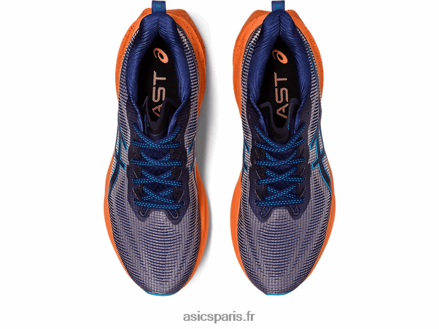 Hommes Asics novablast 3 le BXL8B2217 bleu indigo/bleu île