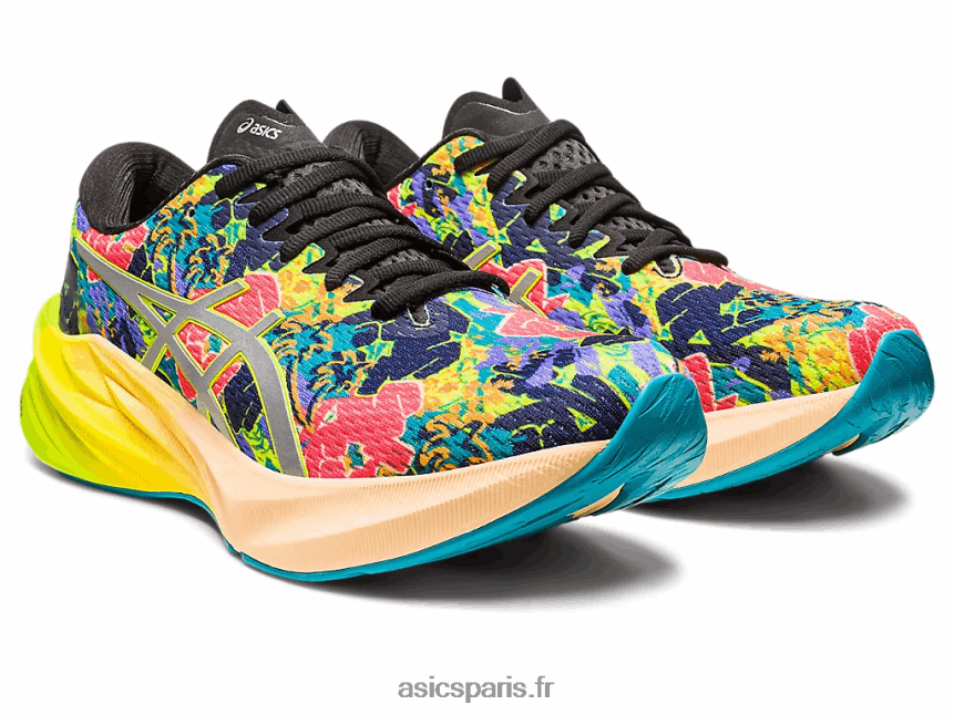 Hommes Asics novablast 3 lite-show BXL8B2183 zeste de citron vert/spectacle léger