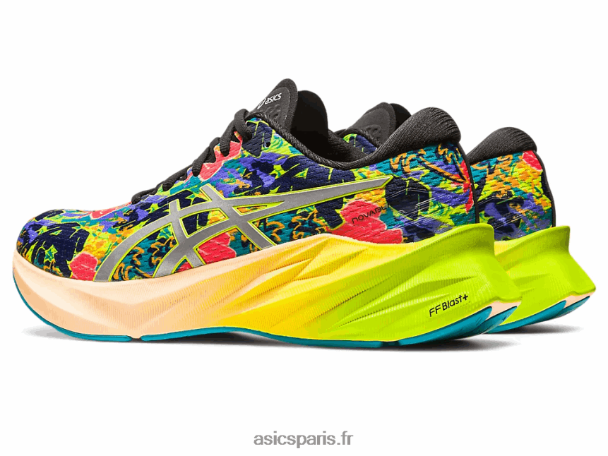 Hommes Asics novablast 3 lite-show BXL8B2183 zeste de citron vert/spectacle léger