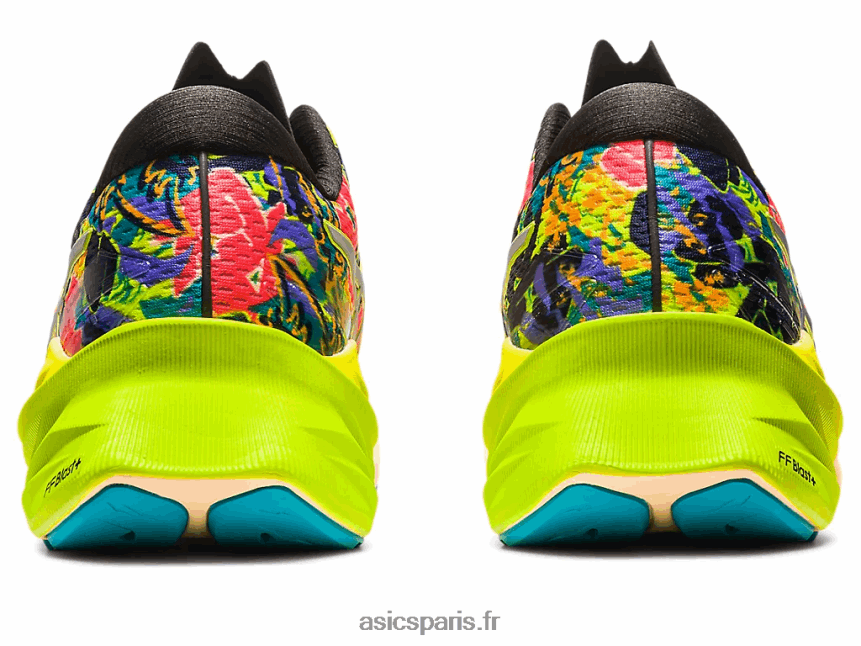 Hommes Asics novablast 3 lite-show BXL8B2183 zeste de citron vert/spectacle léger