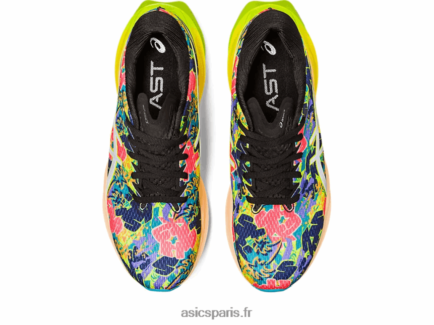 Hommes Asics novablast 3 lite-show BXL8B2183 zeste de citron vert/spectacle léger