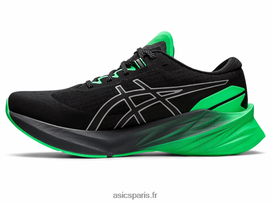 Hommes Asics novablast 3 lite-show BXL8B2739 noir/nouvelle feuille
