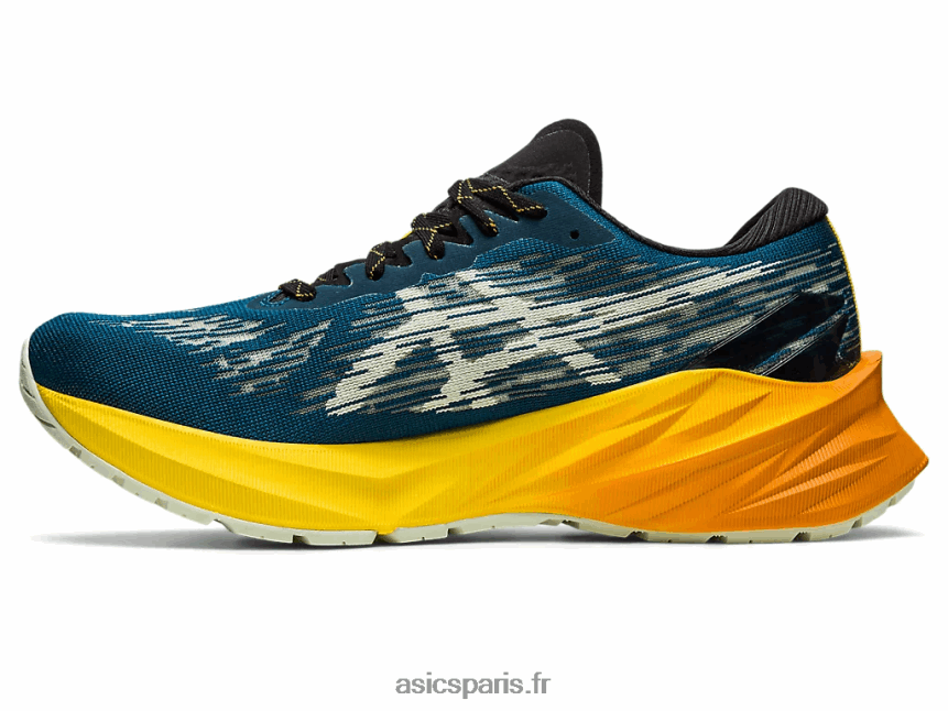 Hommes Asics novablast 3tr BXL8B2421 bain nature/jaune doré