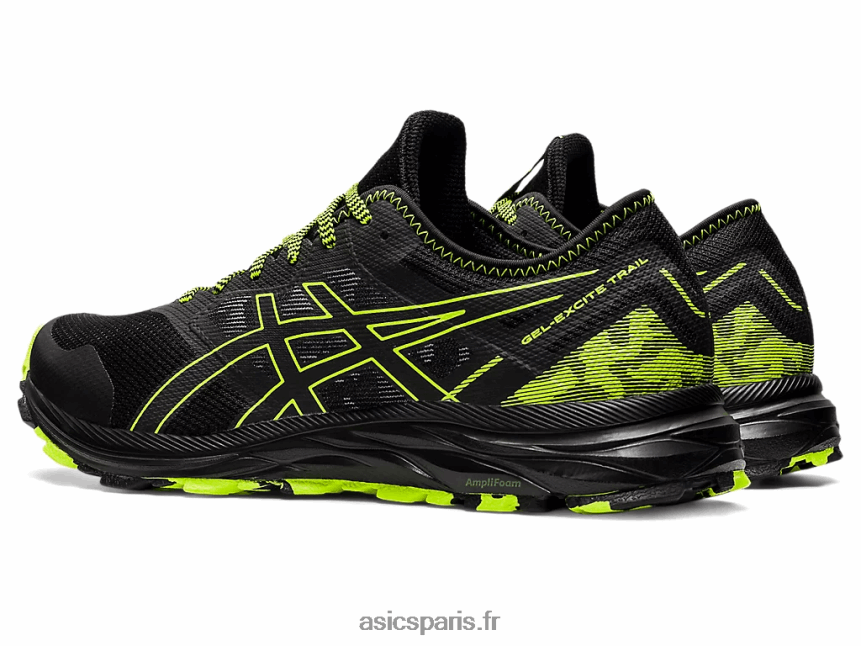 Hommes Asics piste de gel-exciter BXL8B21582 noir/vert danger