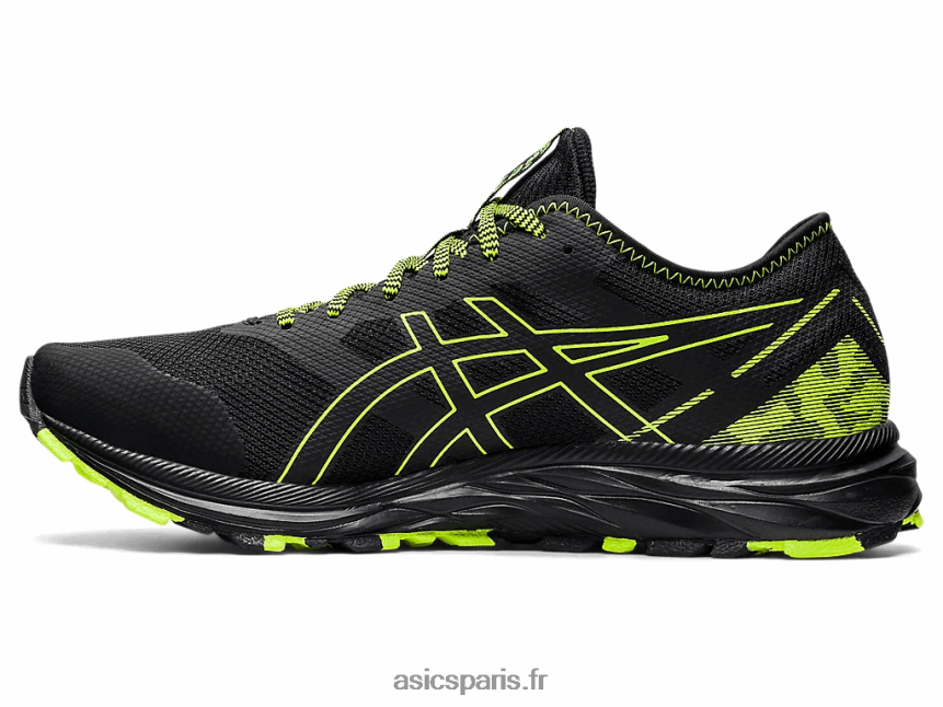 Hommes Asics piste de gel-exciter BXL8B21582 noir/vert danger