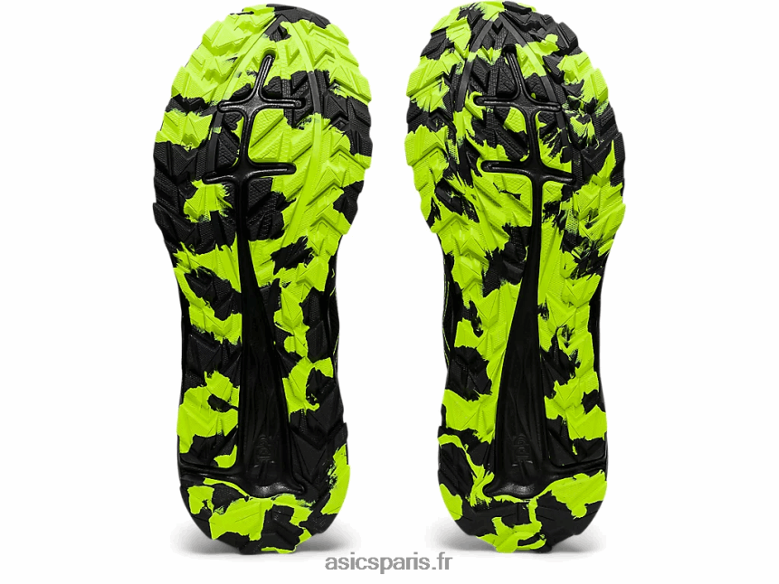 Hommes Asics piste de gel-exciter BXL8B21582 noir/vert danger