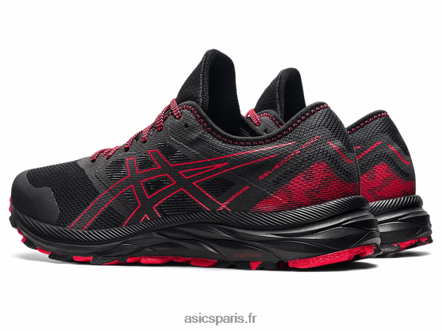 Hommes Asics piste de gel-exciter BXL8B21734 gris graphite/rouge électrique