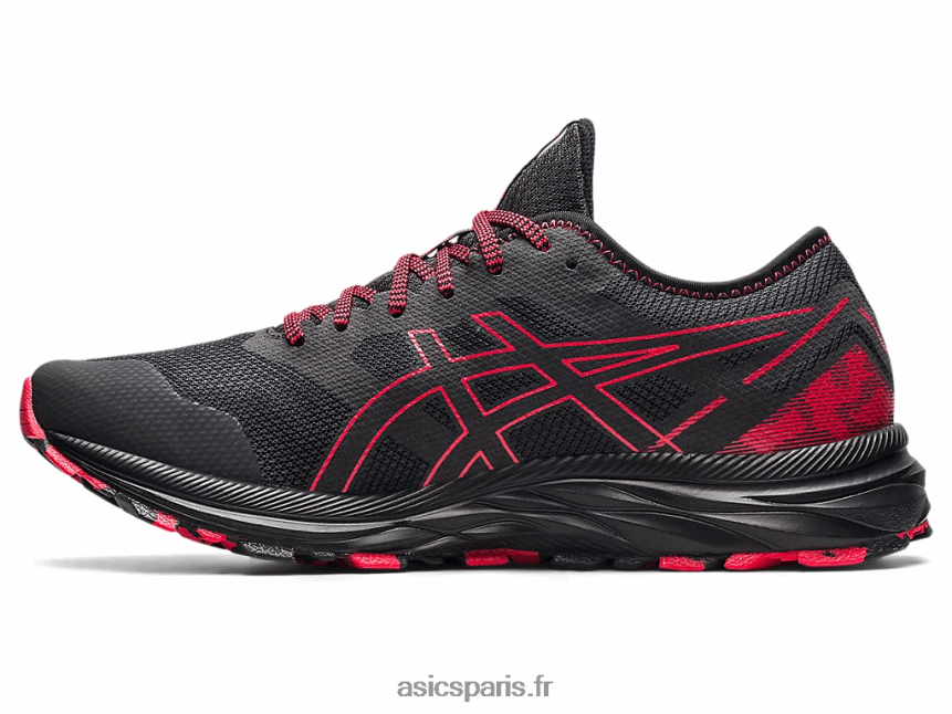 Hommes Asics piste de gel-exciter BXL8B21734 gris graphite/rouge électrique