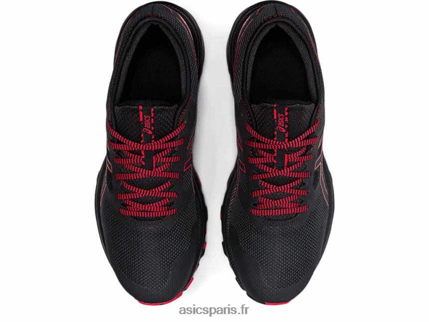 Hommes Asics piste de gel-exciter BXL8B21734 gris graphite/rouge électrique