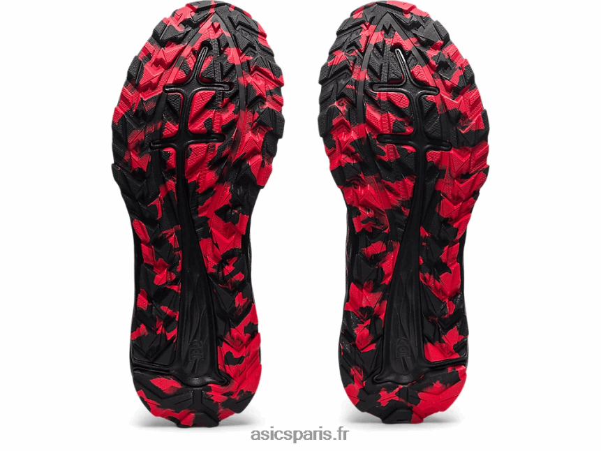 Hommes Asics piste de gel-exciter BXL8B21734 gris graphite/rouge électrique