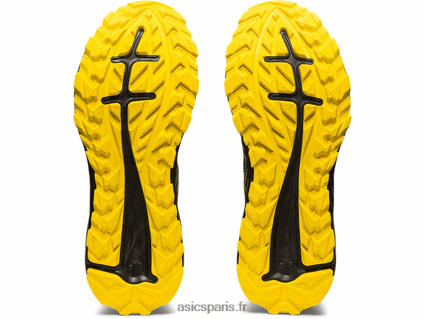 Hommes Asics piste de gel-exciter BXL8B2353 noir/jaune doré