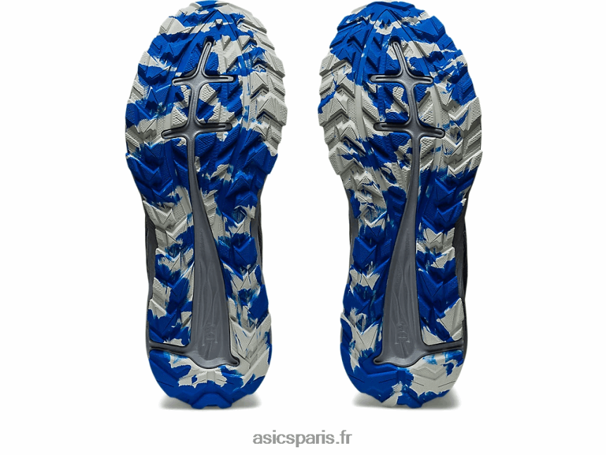 Hommes Asics piste de gel-exciter BXL8B2357 gris porteur/rouge électrique