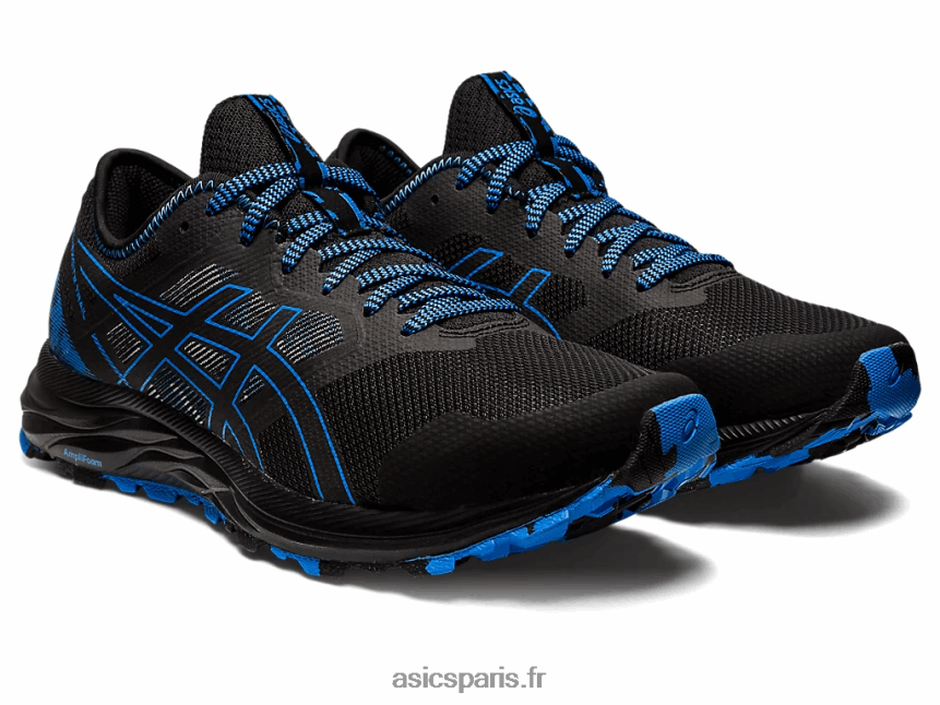 Hommes Asics piste de gel-exciter BXL8B2904 côte noire/bleue