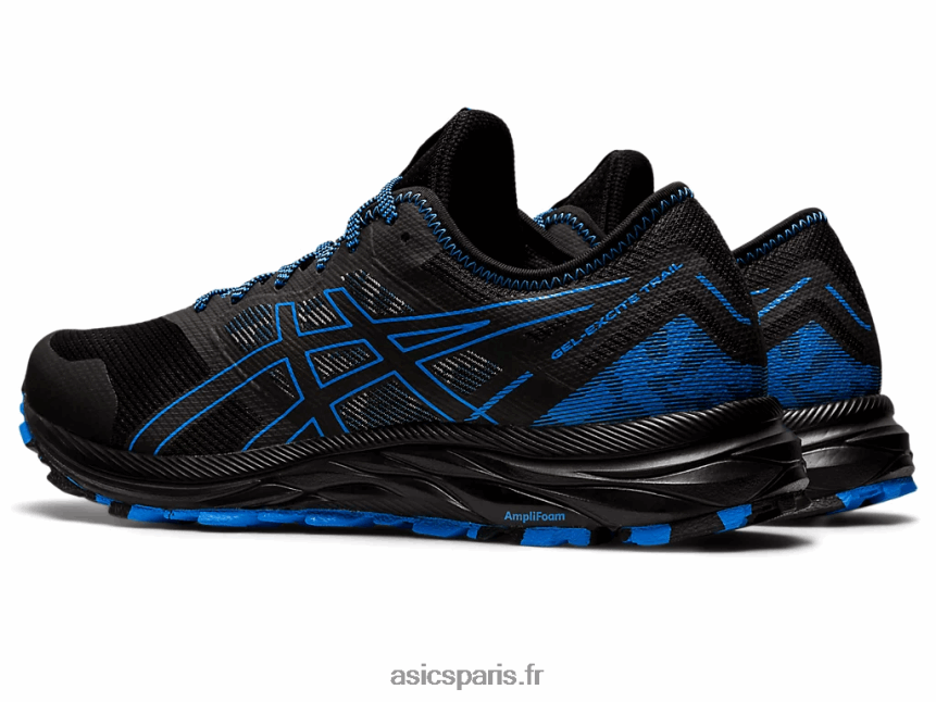 Hommes Asics piste de gel-exciter BXL8B2904 côte noire/bleue