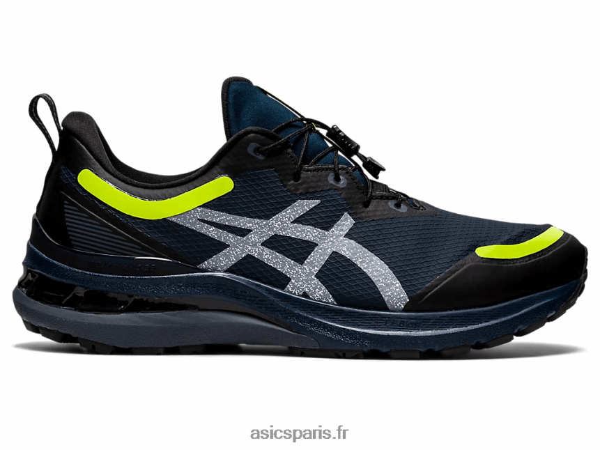Hommes Asics poinçon gel-kayano 28 BXL8B21640 bleu français/jaune de sécurité