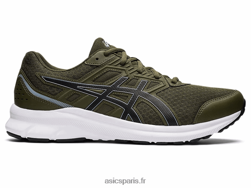 Hommes Asics secousse 3 BXL8B21381 toile olive/noir