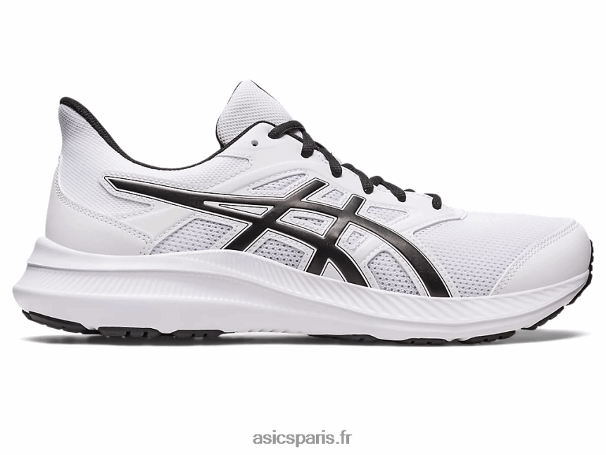 Hommes Asics secousse 4 BXL8B2478 blanc noir