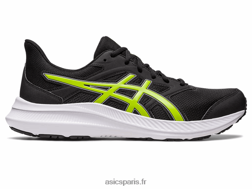 Hommes Asics secousse 4 BXL8B2544 noir/zeste de citron vert